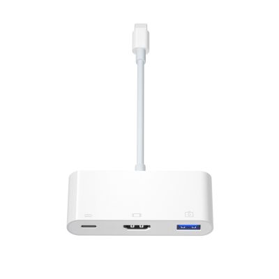 Lightning To HDMI USB3.0 OTG Converter Adapter for iPhone Mouse Keyboard Charging U Disk Camera CardReader Data Converter Iphone