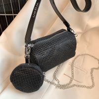 [COD] Internet celebrity bag womens 2022 new foreign style chain Messenger fashion bright diamond