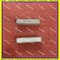 ✶■▽ 10Pcs 25W 20 ohm 25W20RJ 25W20ΩJ 25W20R 20ohm RX27 Horizontal cement resistor Ceramic Resistance precision 5 Power resistance