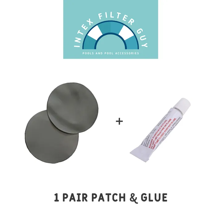 1 Pair (2 pcs) PVC Repair Kit Glue Patch For Inflatable Pools (Intex