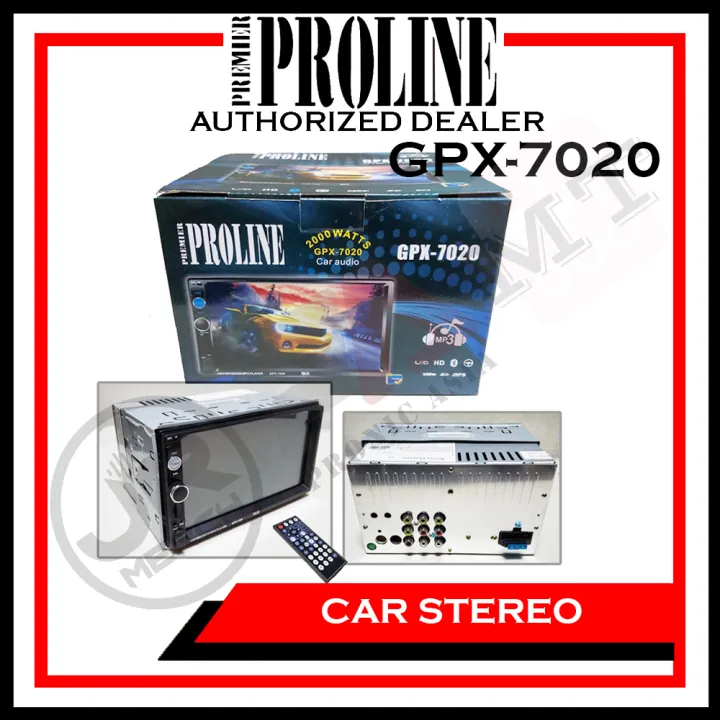 PROLINE GPX7020 6.9" TFT Touch screen support 720P 2Din Car Stereo w
