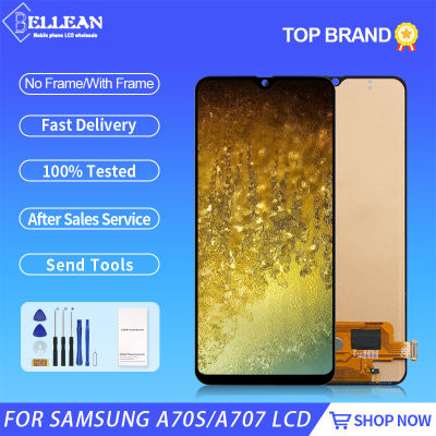 6.7นิ้วจอแสดงผล A707สำหรับ Samsung Galaxy A70S LCD Touch Panel Digitizer A70S 2019 ASSEMBLY A707F A707FD หน้าจอกรอบ