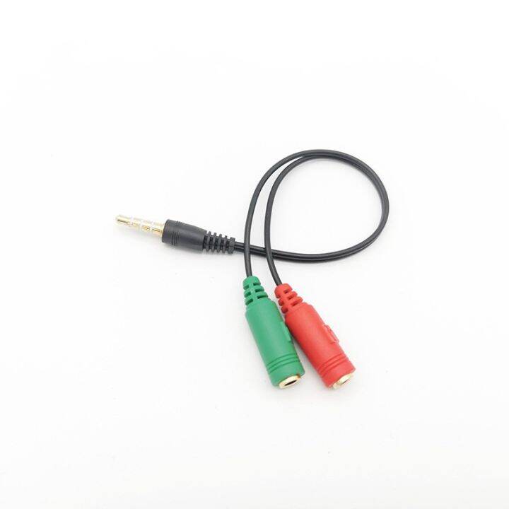 Mobile Phone Audio Line Microphone Adapter Cable 3.5mm Sing Headset Twoinone Adapter Cable