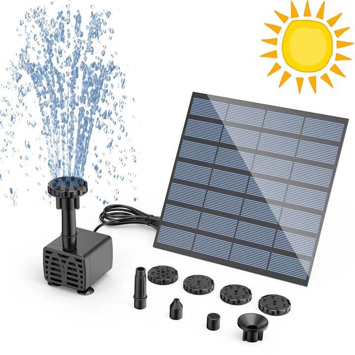 Solar Fountain Pump for Outdoor Pools, Ponds & Gardens – Summer Use