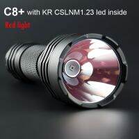 Convoy C8 Plus Flashlight with KR CSLNM1.23 Red Light Led Torch Lanterna Flash Light Camping Linterna 18650 High Powerful Lamp Rechargeable  Flashligh