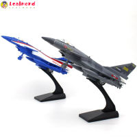 LEAL J-10โมเดลเครื่องบินรบโลหะผสมพร้อมตัวยึด,ของเล่นโมเดลเครื่องบินบอมเบอร์แบบดึงกลับทำจากอัลลอยด์มีไฟเสียง