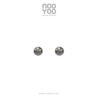 NooYoo ต่างหูสำหรับผิวแพ้ง่าย Ball 3/4/5 mm Surgical Steel (สีขาว/สีทอง)