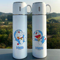 Doraemon Thermos Cup ไขมันสีฟ้ารอบหุ่นยนต์ความจุขนาดใหญ่ Cat Tinkerbell [Xinjiang Tibet โซ่พิเศษ]