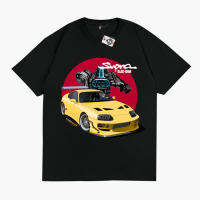 เสื้อยืดลำลองฤดูร้อน เสื้อยืดคอตตอนฤดูร้อน Mobil TOYOTA SUPRA MK4 JDM LEGEND Kaos Otomotif Karimake เสื้อยืดลำลองฤดูร้อน S-5XL