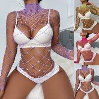 ชุดชั้นในสตรีเซ็กซี่ Fishnet Bodysuit ชุดนอน Bodydoll ชุดนอนชุดชั้นใน Euro Elegant Parties Daily Office