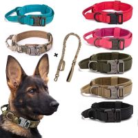 Safety Dog Collars Tactical Leash Police Durable Removable Fabric Medium And Large Size Easy Walk ​pitbull Male Dog Supplies