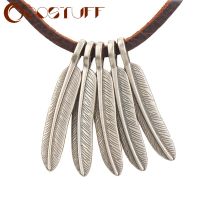 Genuine Leather Choker Necklace Cort Feathers Jewelry Statement necklaces pendants Gothic Stranger Thing Accessories for Women