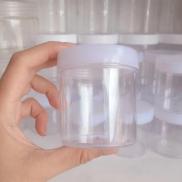 Hộp Đựng Slime Kiểu Mỹ 120ML - Nắp Trắng Nhựa Cứng Trong Suốt