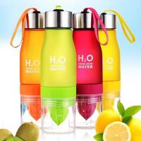 Portable 650ml Cup Manual Tour Leak Proof Sport School Juicer H2O Drink More Water Outdoor Drinking Bottle Plastic Water Bottle