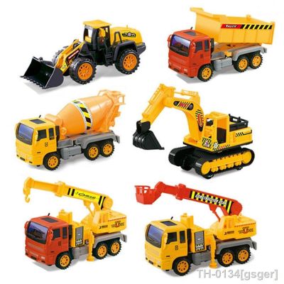 ♦ Crianças Inércia Engenharia Escavadeira De Carro Misturador Bulldozer Transportador Caminhão Escada Boom Brinquedos Do Carro