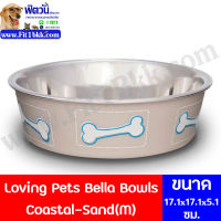 Loving Pets Bella Bowls Coastal-Sand(M)