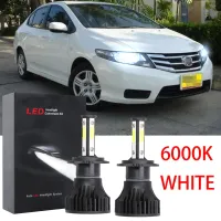 ชุดหลอดไฟหน้าฮาโลเจน LED 6000K 2010 6007-2013 แบบเปลี่ยน สําหรับ Honda City TMO 2007-2013 เสียบและเล่น