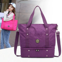 Mummy Bag Nylon Cloth Travel Storage Bag Female Portable Pouch Can Cover Trolley Case Shoulder Clothes And Shoes Gym Bag