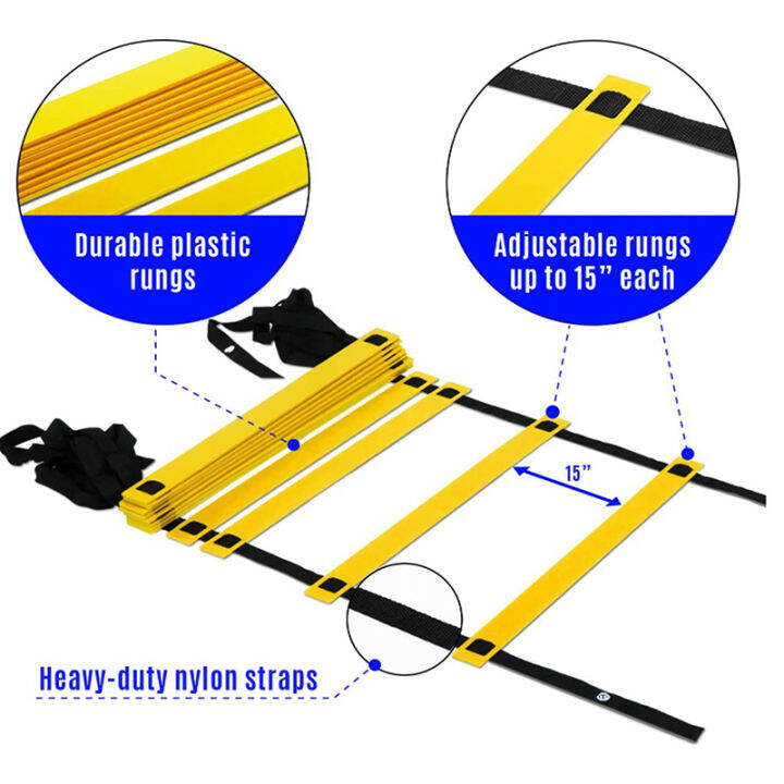 บันได-latihan-sepak-bola-ความเร็วออกกำลังกระโดดสายผ้าไนลอนความคล่องตัวของ-woola