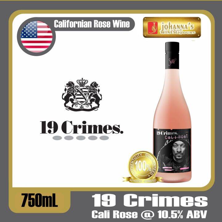 19 Crimes Snoop Dogg Cali Rose Wine 750ml Lazada PH