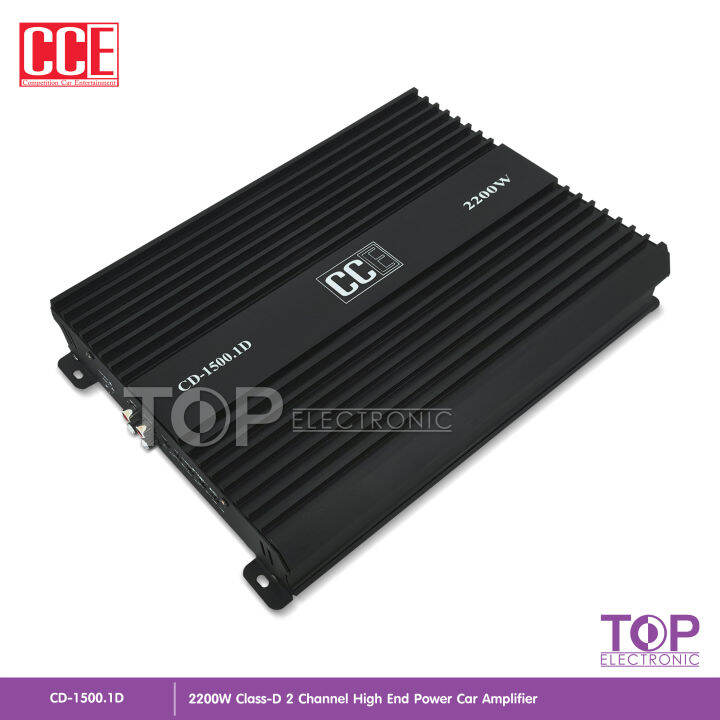 top-เพาเวอร์แอมป์-cce-class-d-2ch-2200w-cd-1500-1d-ขับลำโพงซับ-10นิ้ว-วอยซ์คู่-2-ดอก-ขนาดเล็ก-กินไฟน้อย-เพาเวอร์-เพาเวอร์แอมป์รถยนต์-จำนวน1เครื่อง