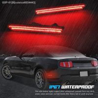 ☽Cuizicai6034443 De Montagem Luz Traseira Vermelho Marcador ด้านข้าง Defumada Amortecedor Lâmpadas Apto Para 2010 2011 2012 2013 2014 Mustang 2ชิ้น