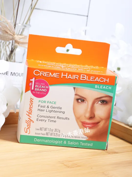 Sally Hansen bleach, moustache hair, lip hair bleach, eyebrow cream