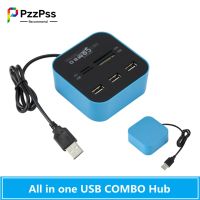 【Online】 Aziz Electronics PzzPss USB ฮับ Combo หนึ่ง USB USB 2.0เครื่องอ่านเร็วสูง3พอร์ตอะแดปเตอร์คอนเนคเตอร์สำหรับคอมพิวเตอร์พีซีแล็ปท็อป