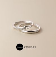 s925 Geometric couples (Mini) แหวนคู่รักเงินแท้ สวยน่ารัก เรียบง่าย กะทัดรัด ใส่สบาย เป็นมิตรกับผิว ปรับขนาดได้