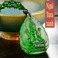 Chuỗi hạt đeo cổ mặt Đức Tara xanh Lục Độ Phật Mẫu Tara tựa lá đề - CH01 thumbnail