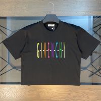 [GGBR/Top Version] GVC/Givencho 2023SS เสื้อยืด แขนสั้น ปักลายตัวอักษร หลากสี แฟชั่นฤดูร้อน สําหรับผู้ชาย และผู้หญิง