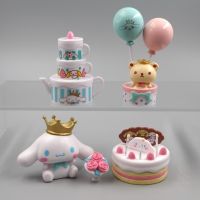 ปาร์ตี้วันเกิด Cinnamoroll ลูงโป่งหมีภาพอนิเมะ Sanrio ชุดของเล่น Kawaii เครื่องประดับตกแต่ง S สำหรับบรรยากาศเค้ก