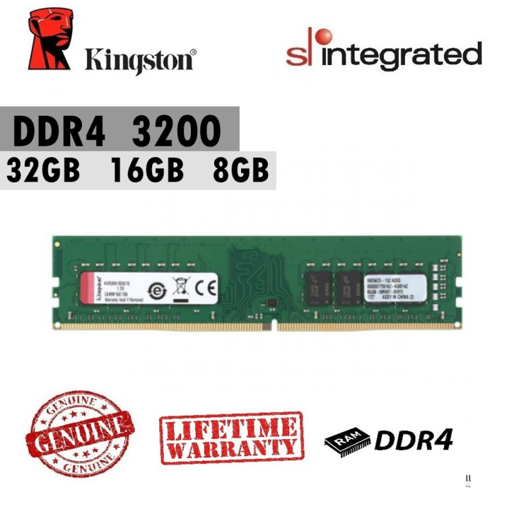 Kingston DDR4 3200MHz 8GB, 16GB, 32GB 1.2v PC Ram | Lazada