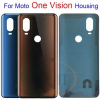 ครอบสำหรับ Motorola ด้านหลัง Moto One Vision เคสคลุมเคสอะไหล่สำหรับ Moto P50ที่อยู่อาศัยกระจกหลังด้านหลัง