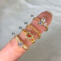 hot sale ☀แหวนเพชรcz แหวนทองไมครอน แหวนทองปลอม แหวนทองชุบ แหวนทองปลอม แหวนเพชร แหวนแฟชั่น  แหวนเพชรแฟชั้น แหวนใส่ออกงาน เพชรcz❅