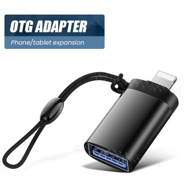 อะแดปเตอร์ OTG แบบพกพา3.0 USB,สำหรับ iPhone 13 12 11 Pro Max สำหรับอะแดปเตอร์เมาส์และคีย์บอร์ดอุปกรณ์เสริมโทรศัพท์