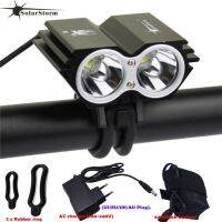 （ใหม่） SolarStorm X2Bike5000LM 2 X โคมไฟ T6FrontHeadlightLuz สำหรับขี่จักรยาน Led Bike 18650แบตเตอรี่