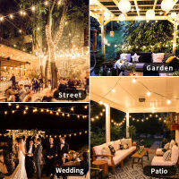 G40 Led String Light กลางแจ้ง Street Garland สำหรับคริสต์มาส Patio Globe Shatterproof Bulbs Garden Garland งานแต่งงานตกแต่ง