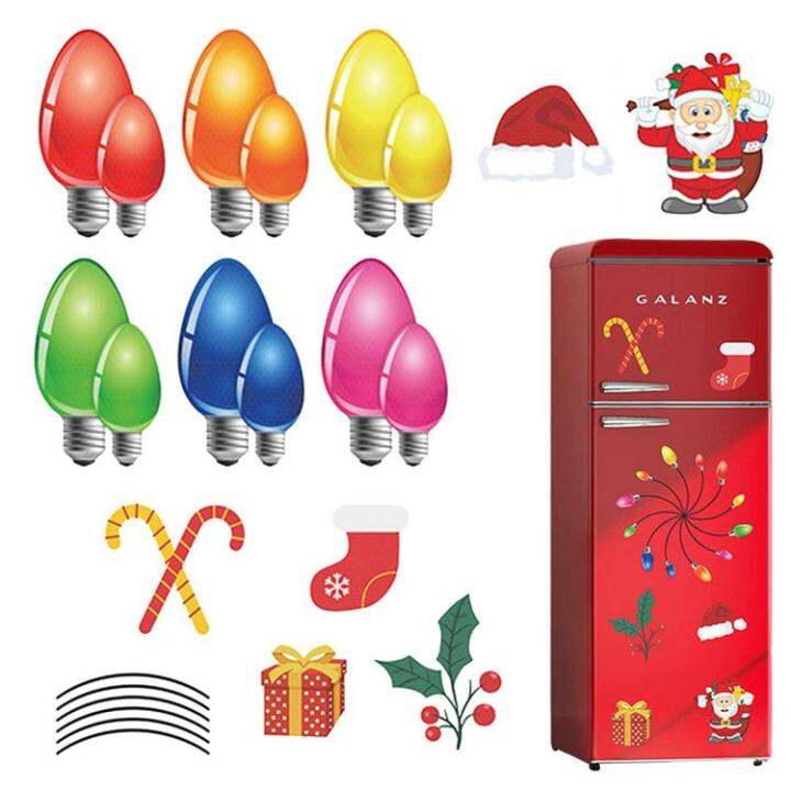 christmas-magnet-car-stickers-christmas-light-bulb-string-wall-decals-car-magnets-stickers-magnets-pvc-stickers-decorations-for-christmas-car-refrigerator-metal-surfaces-popular