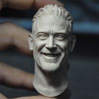 16 Scale Walk Dead Negan Unpainted Head Model สำหรับ12Body DIY