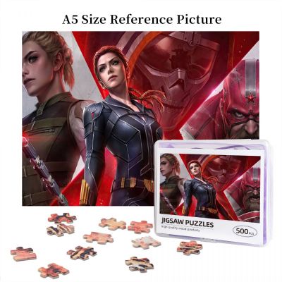 Black Widow Red Guardian Wooden Jigsaw Puzzle 500 Pieces Educational Toy Painting Art Decor Decompression toys 500pcs