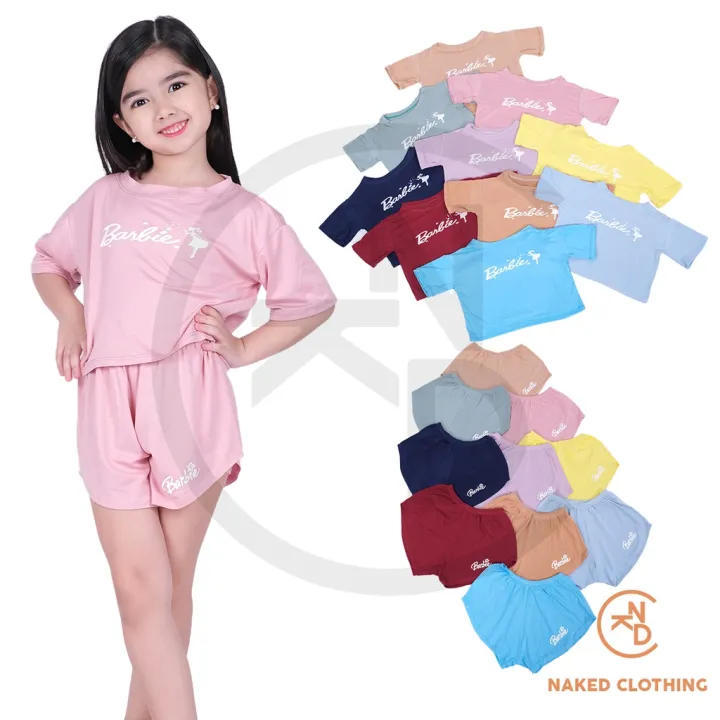 NAKD KIDS FASHION CHANTELLE CROP BASIC DAILY TERNO SHORTS SET 1085 ...