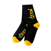 DREW House 100 Cotton Socks Trendy Smiley sock Justin Bieber Mens Socks Womens Socks Uni Cotton Stripe Drew 1Pair