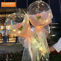 Tmall365 ลูกโป่ง18นิ้ว ลูกโป่งไฟฟ้า มีไฟ Led ลูกโป่ง Boboใสใสลูกโป่งงานแต่งงานงานเลี้ยงวันเกิดของตกแต่ง DIY มีด้ามจับ