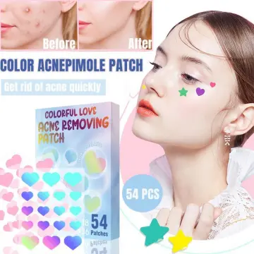 24pcs Cute Carton Acne Pimple Patch Breathable Invisible Anti