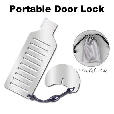 【LZ】 Travel Portable Door Stop Anti-theft Anti-collision Household Door Stopper Creative Punch Free Movable Holder Stopper
