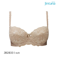 Jintana เสื้อชั้นใน (เสริมโครง) รุ่น Basic Bra รหัส JB2833 สีเบจ