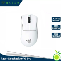 Razer Deathadder V3 Pro Ultra-Lightweight Wireless Ergonomic Esports Gaming Mouse (White)