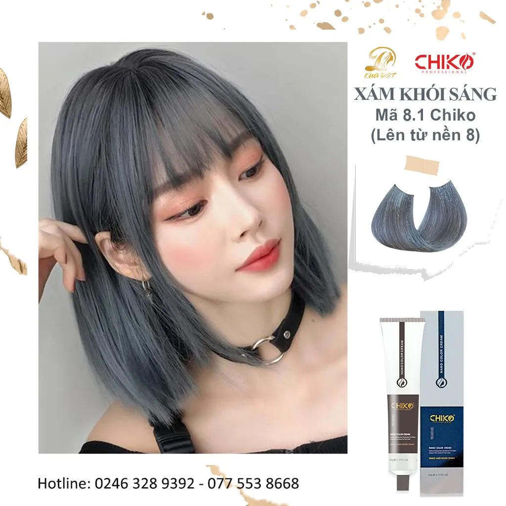 Màu khói sáng đang là trào lưu hot nhất hiện nay, mang đến cho bạn vẻ đẹp bí ẩn và sang trọng. Hãy để tóc của bạn tỏa sáng với gam màu này!