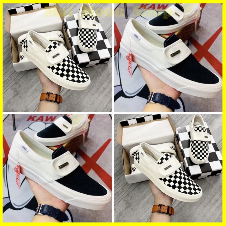 Giày Sneaker Vans Slip On Strap Fear Of God Đen Trắng + Vans Caro, Giày Vans  Dán Nam Nữ Đủ Size, Full Box Bill | Lazada.Vn